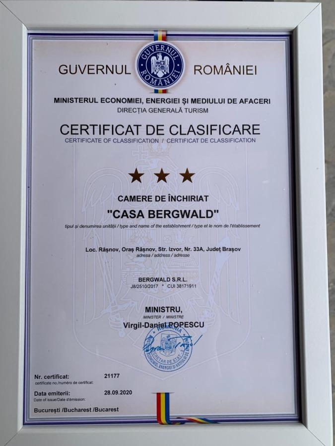 Casa Bergwald Rasnov Exterior foto